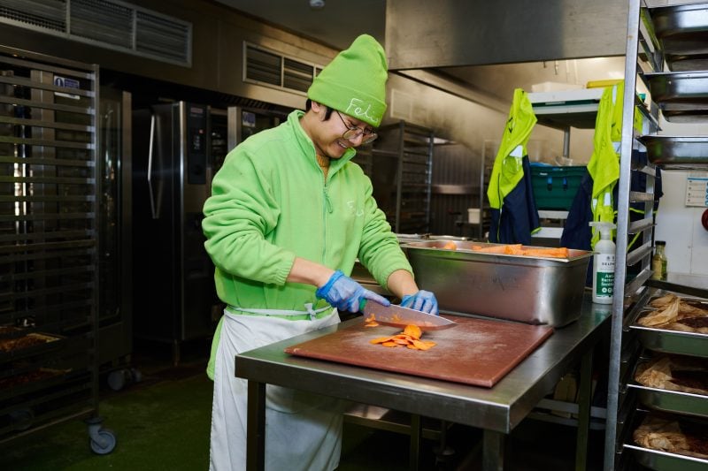 Cooking meals in Felix's Kitchen